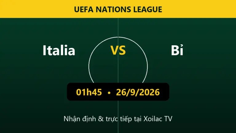 Nhận định Italia vs Bỉ 01h45 ngày 26/9/2026